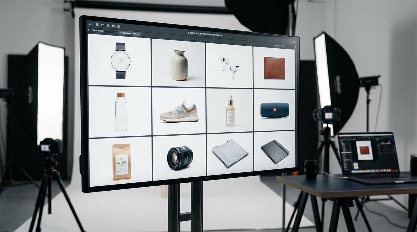 Professional e-commerce product photography workflow