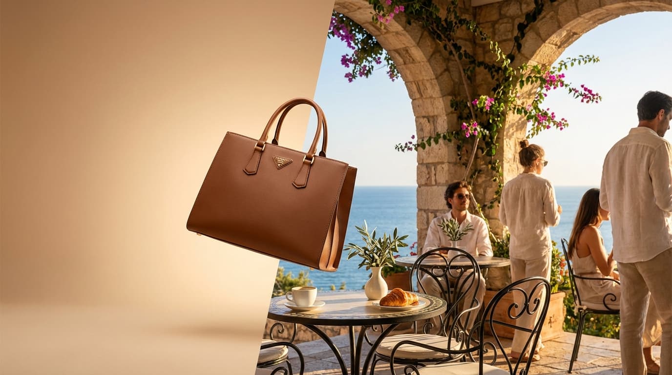 Product seamlessly placed into a lifestyle scene with AI